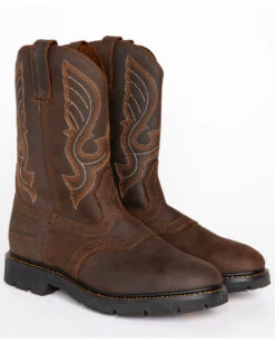 Cody James Men's Western Pull On Work Boots - Round Toe