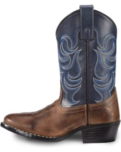 Cody James Boys' Two-Tone Embroidered Western Boots - Round Toe -Cody James Sales 2000221649 200 LT