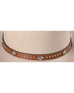 Cody James Silver Studs With Diamond Conchos Hat Band -Cody James Sales 2000221736 280 D2