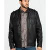 Cody James Men's Backwoods Distressed Faux Leather Moto Jacket  -Cody James Sales 2000282518 200 P1