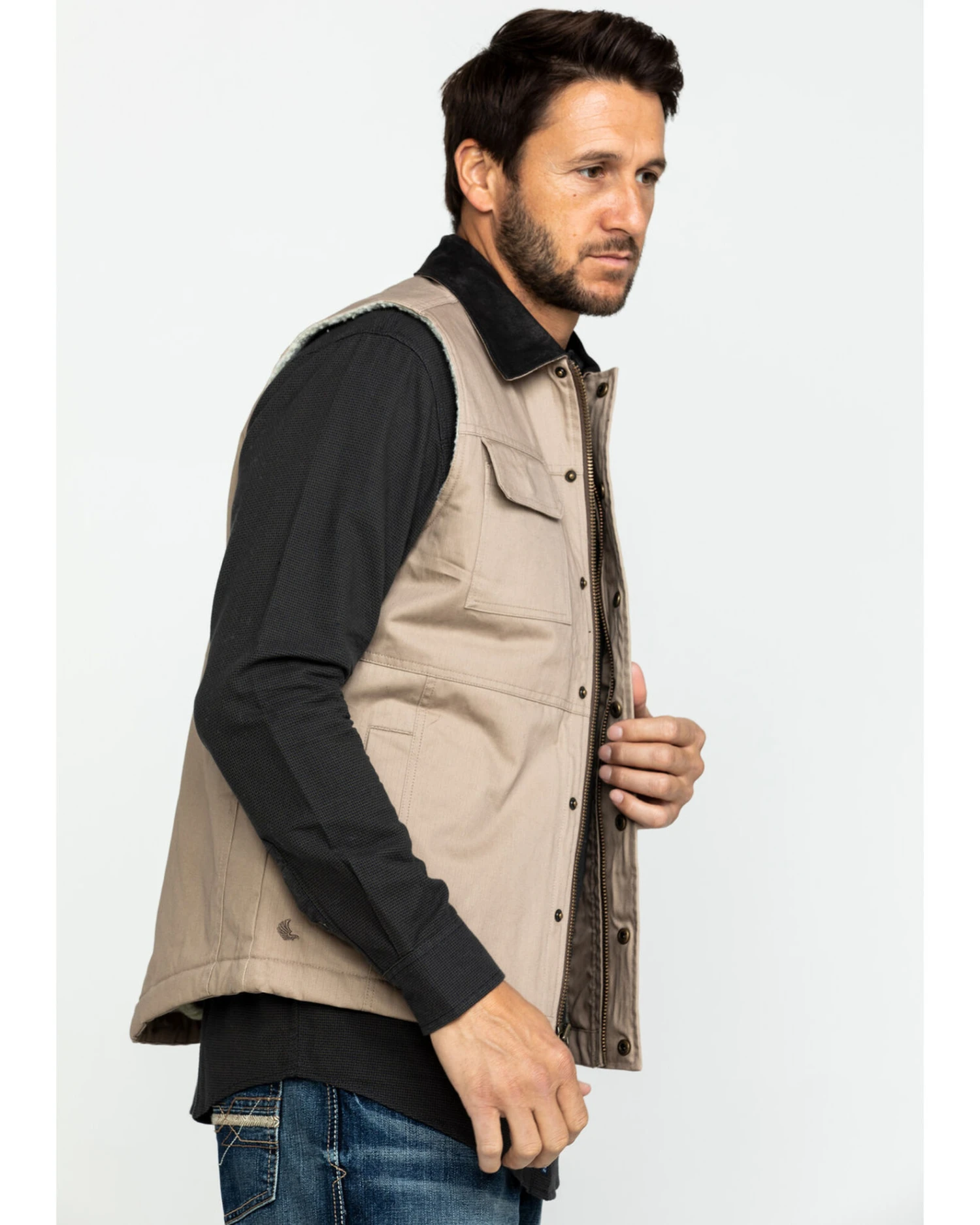 Cody James Men's Tan Ranchero Timberwolf Canvas Vest Cody James Men's Tan Ranchero Timberwolf Canvas Vest -Cody James Sales 2000282528 280 P4