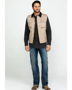 Cody James Men's Tan Ranchero Timberwolf Canvas Vest 8 Cody James Men's Tan Ranchero Timberwolf Canvas Vest -Cody James Sales 2000282528 280 P7