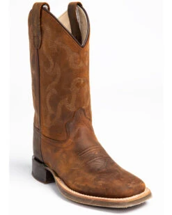 Cody James Boys' Full-Grain Leather Western Boots - Square Toe