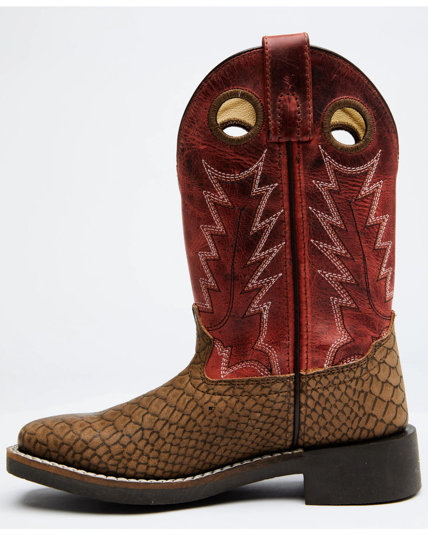 Cody James Boys' Reptile Print Western Boots - Broad Square Toe Cody James Boys' Reptile Print Western Boots - Broad Square Toe -Cody James Sales 2000328726 920 P4