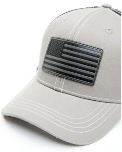Cody James Men's Gray Flag Patch Mesh Back Ball Cap  -Cody James Sales 2000339182 020 P3