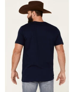 Cody James Men's Heather Navy Eagle Western Graphic Short Sleeve T-Shirt 5 Cody James Men's Heather Navy Eagle Western Graphic Short Sleeve T-Shirt -Cody James Sales 2000343149 410 P4