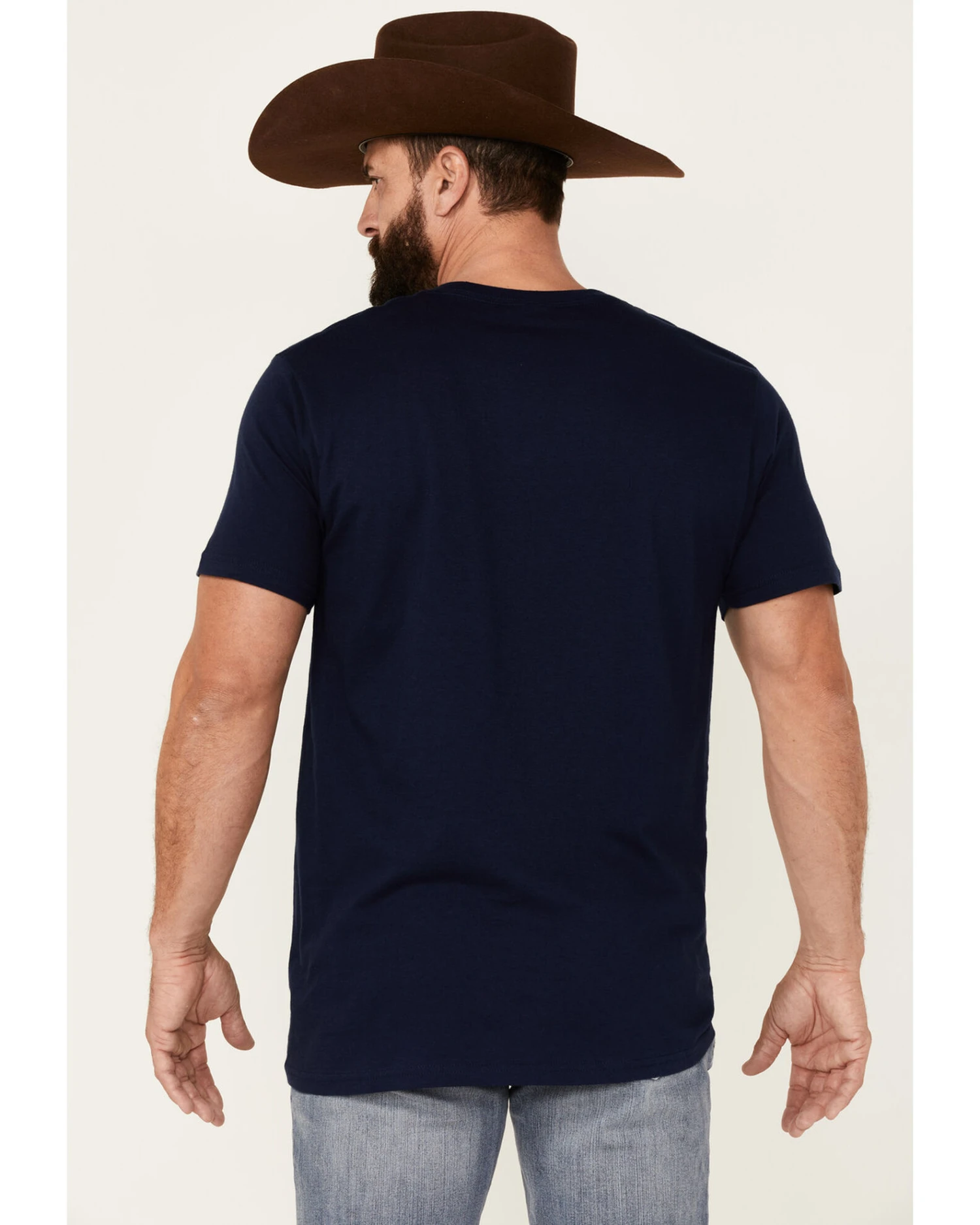 Cody James Men's Heather Navy Eagle Western Graphic Short Sleeve T-Shirt Cody James Men's Heather Navy Eagle Western Graphic Short Sleeve T-Shirt -Cody James Sales 2000343149 410 P4