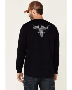 Cody James Men's FR Longhorn Graphic Long Sleeve Work T-Shirt  -Cody James Sales 2000349468 410 P4