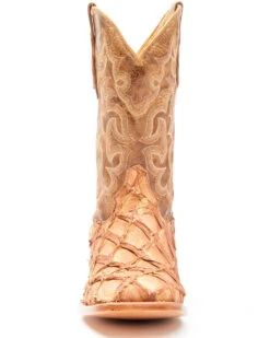 Cody James Men's Caramel Matte Pirarucu Exotic Western Boots - Broad Square Toe 5 Cody James Men's Caramel Matte Pirarucu Exotic Western Boots - Broad Square Toe -Cody James Sales 2000351586 255 P4