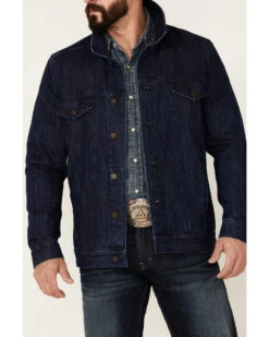Cody James Men's Coasting Medium Wash Button-Front Unlined Denim Jacket  -Cody James Sales 2000351707 402 P3