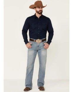 Cody James Men's Trotter Light Wash Stretch Slim Bootcut Jeans