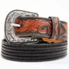Cody James Men's Brown Floral Hand Tooled Stretch Bonded Strap Western Belt 2 Cody James Men's Brown Floral Hand Tooled Stretch Bonded Strap Western Belt -Cody James Sales 2000354453 200 P1