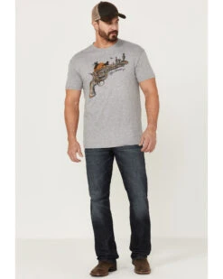 Cody James Men's Gun Scene Graphic Charcoal T-Shirt 3 Cody James Men's Gun Scene Graphic Charcoal T-Shirt -Cody James Sales 2000359053 020 P2