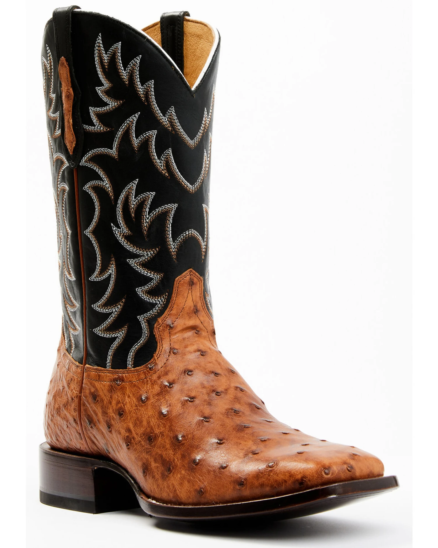 Cody James Men's Full Quill Cognac Ostrich Exotic Western Boots - Broad Square Toe Cody James Men's Full Quill Cognac Ostrich Exotic Western Boots - Broad Square Toe -Cody James Sales 2000359772 001 P1