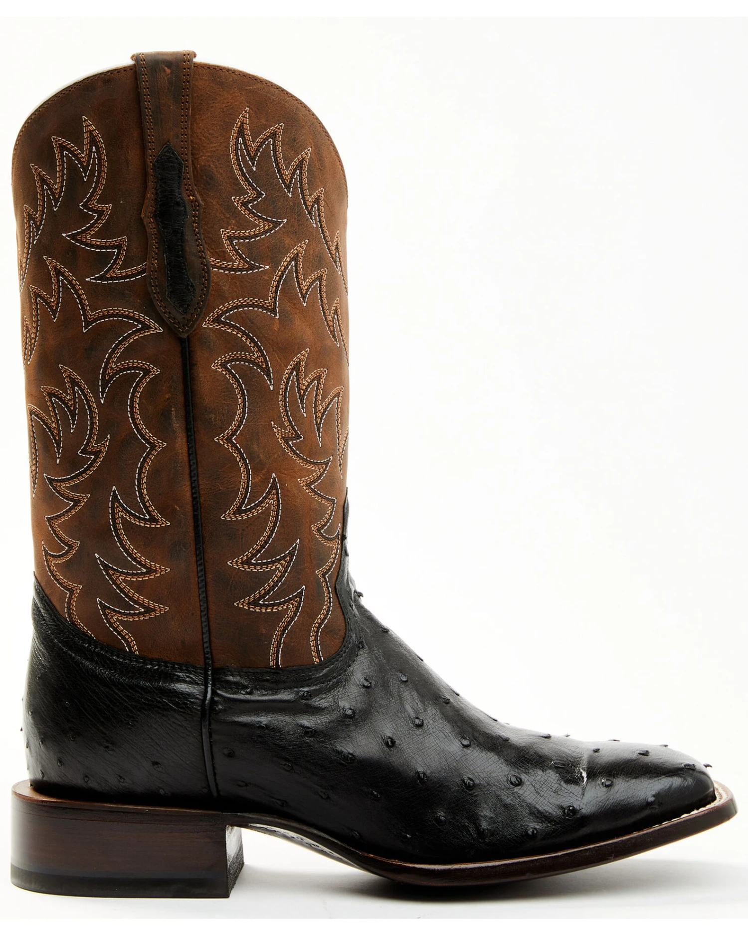 Cody James Men's Saddle Black Full-Quill Ostrich Exotic Western Boots - Broad Square Toe Cody James Men's Saddle Black Full-Quill Ostrich Exotic Western Boots - Broad Square Toe -Cody James Sales 2000359778 001 P2