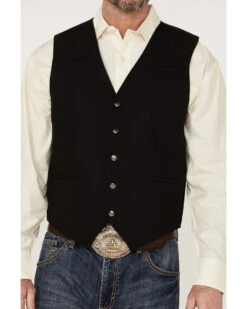 Cody James Men's Highlands Slub Button-Front Western Vest 4 Cody James Men's Highlands Slub Button-Front Western Vest -Cody James Sales 2000364439 001 P3