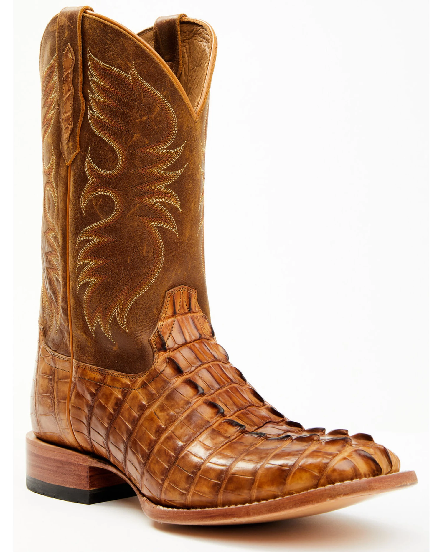Cody James Men's Caiman Cognac 12" Exotic Western Boots - Broad Square Toe Cody James Men's Caiman Cognac 12" Exotic Western Boots - Broad Square Toe -Cody James Sales 2000366182 280 P1