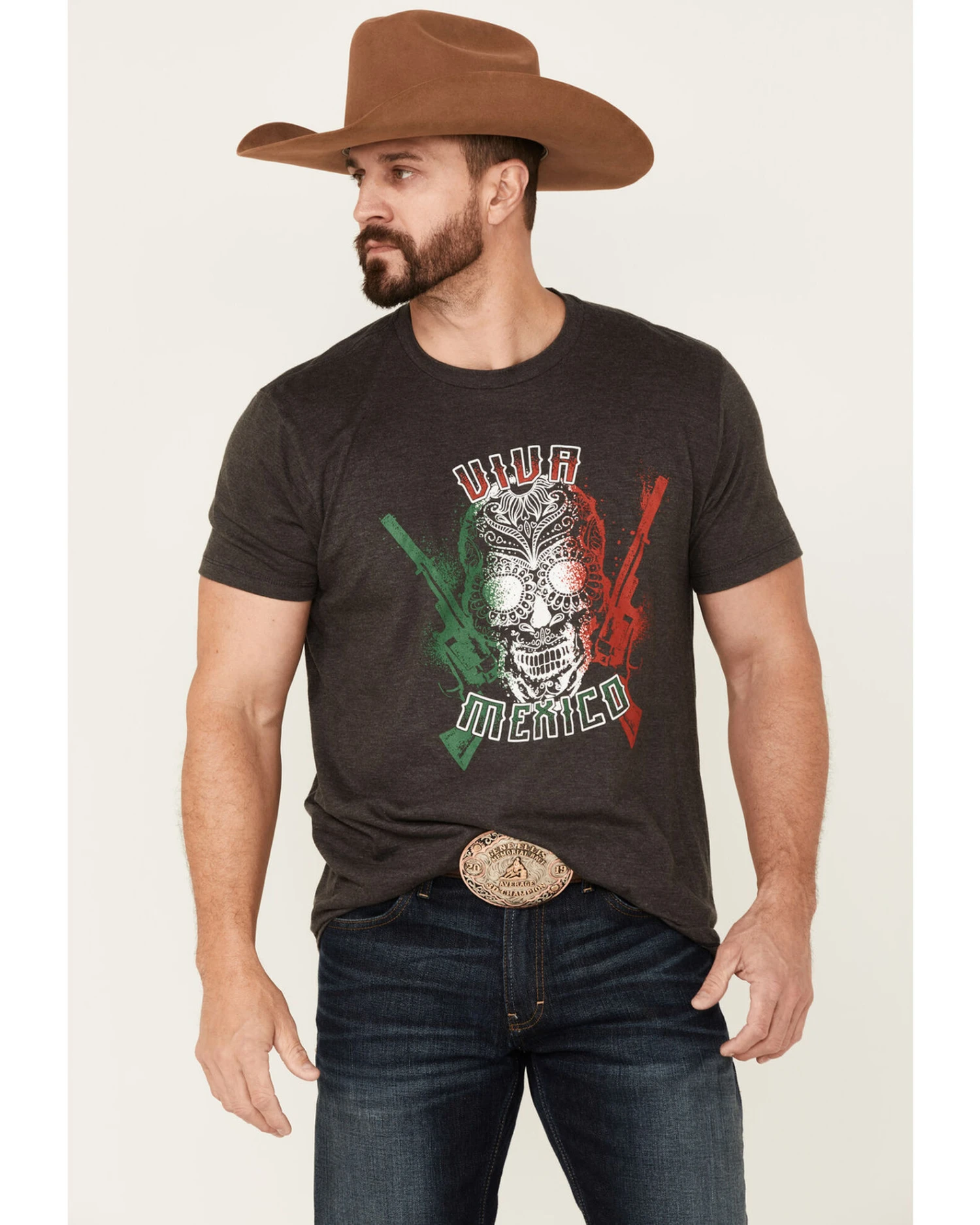 Cody James Men's Viva Mexico Muertos Skull Graphic Short Sleeve T-Shirt Cody James Men's Viva Mexico Muertos Skull Graphic Short Sleeve T-Shirt -Cody James Sales 2000370469 001 P1