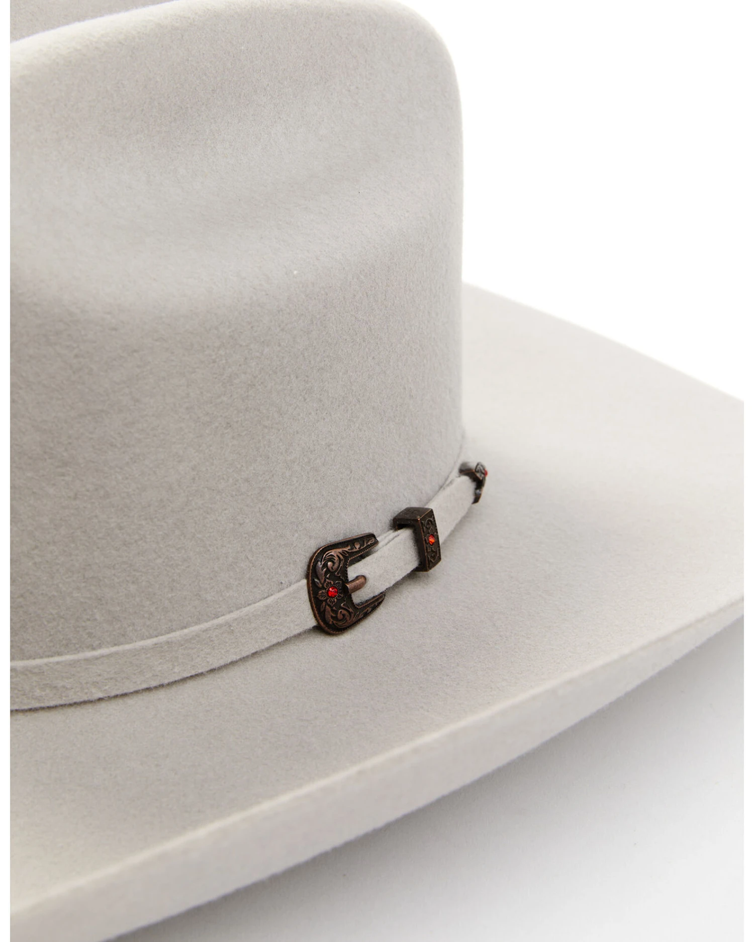 Cody James Men's 5X Self Band Cattleman Fur Blend Western Hat - Mist Gray Cody James Men's 5X Self Band Cattleman Fur Blend Western Hat - Mist Gray -Cody James Sales 2000372626 020 P2