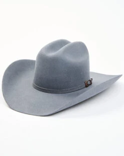 Cody James Men's 5X Self Band Cattleman Fur Blend Western Hat -Â Granite