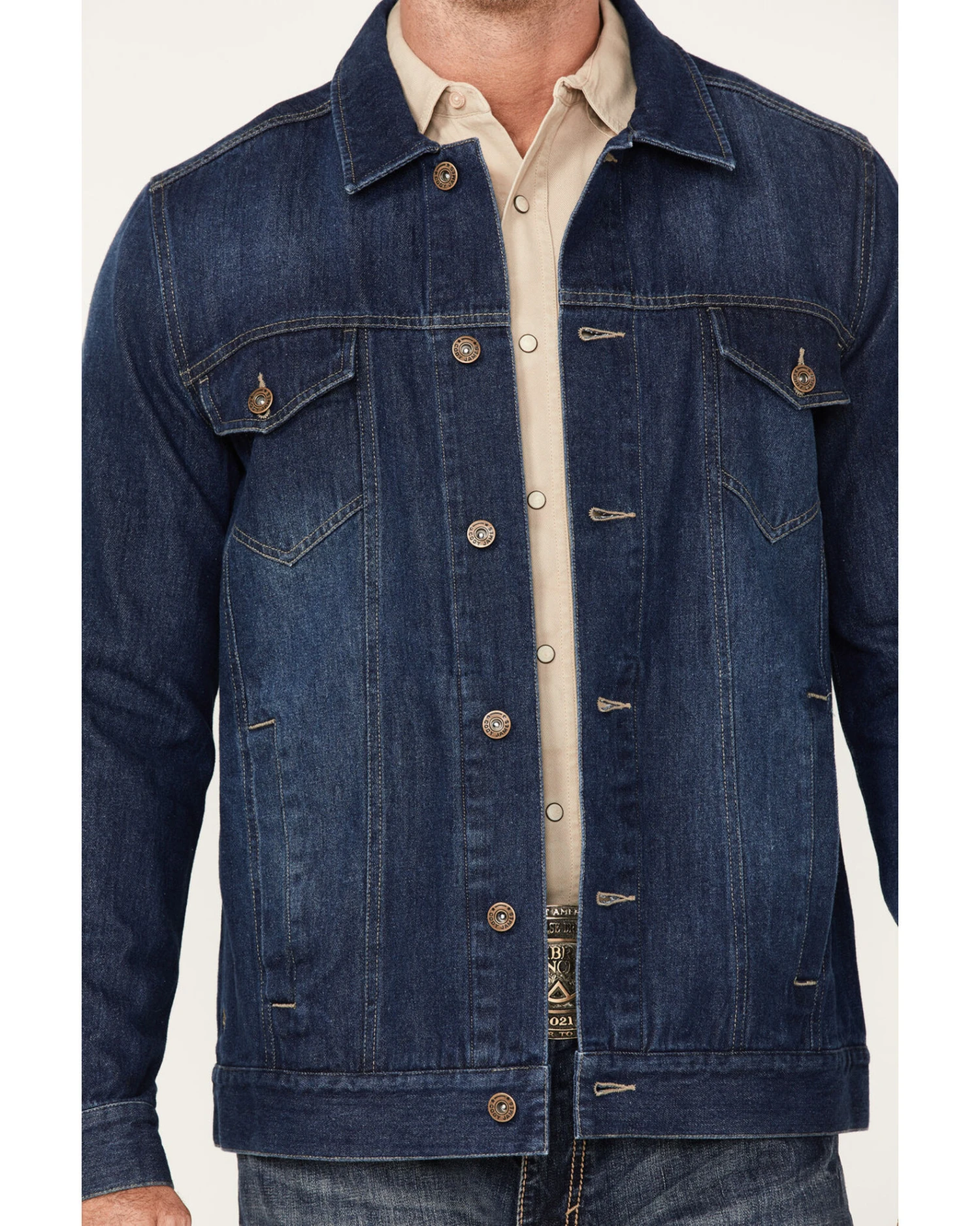 Cody James Men's Coasting Medium Wash Unlined Denim Jacket Cody James Men's Coasting Medium Wash Unlined Denim Jacket -Cody James Sales 2000373948 414 P4