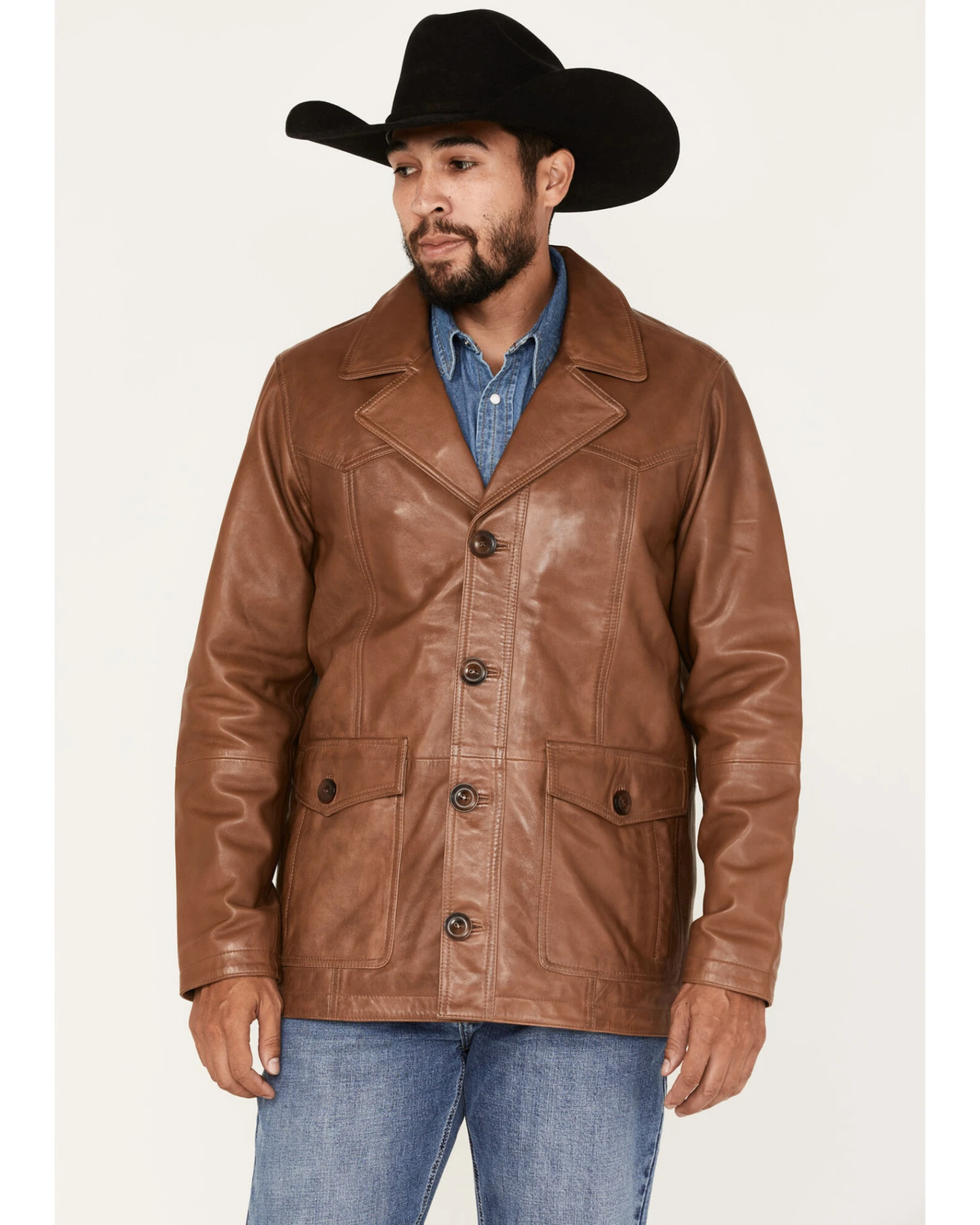 Cody James Men's Dale Leather Field Jacket Cody James Men's Dale Leather Field Jacket -Cody James Sales 2000373969 200 P1
