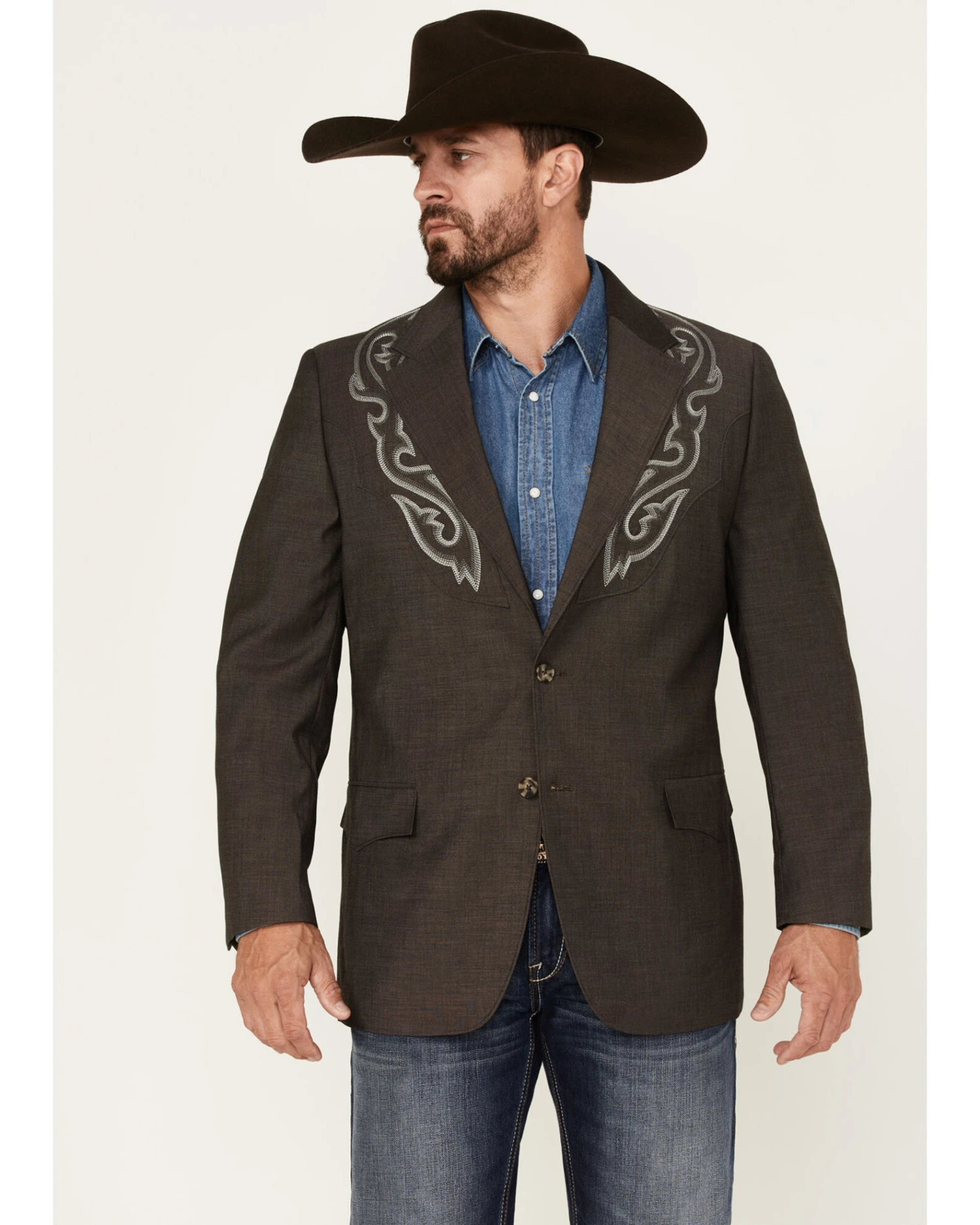 Cody James Men's Memphis Embroidered Boot Stitch Blazer Cody James Men's Memphis Embroidered Boot Stitch Blazer -Cody James Sales 2000379504 201 P1