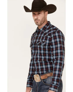 Cody James Men's Poker Night Plaid Print Long Sleeve Snap Western Shirt 3 Cody James Men's Poker Night Plaid Print Long Sleeve Snap Western Shirt -Cody James Sales 2000380441 600 P2