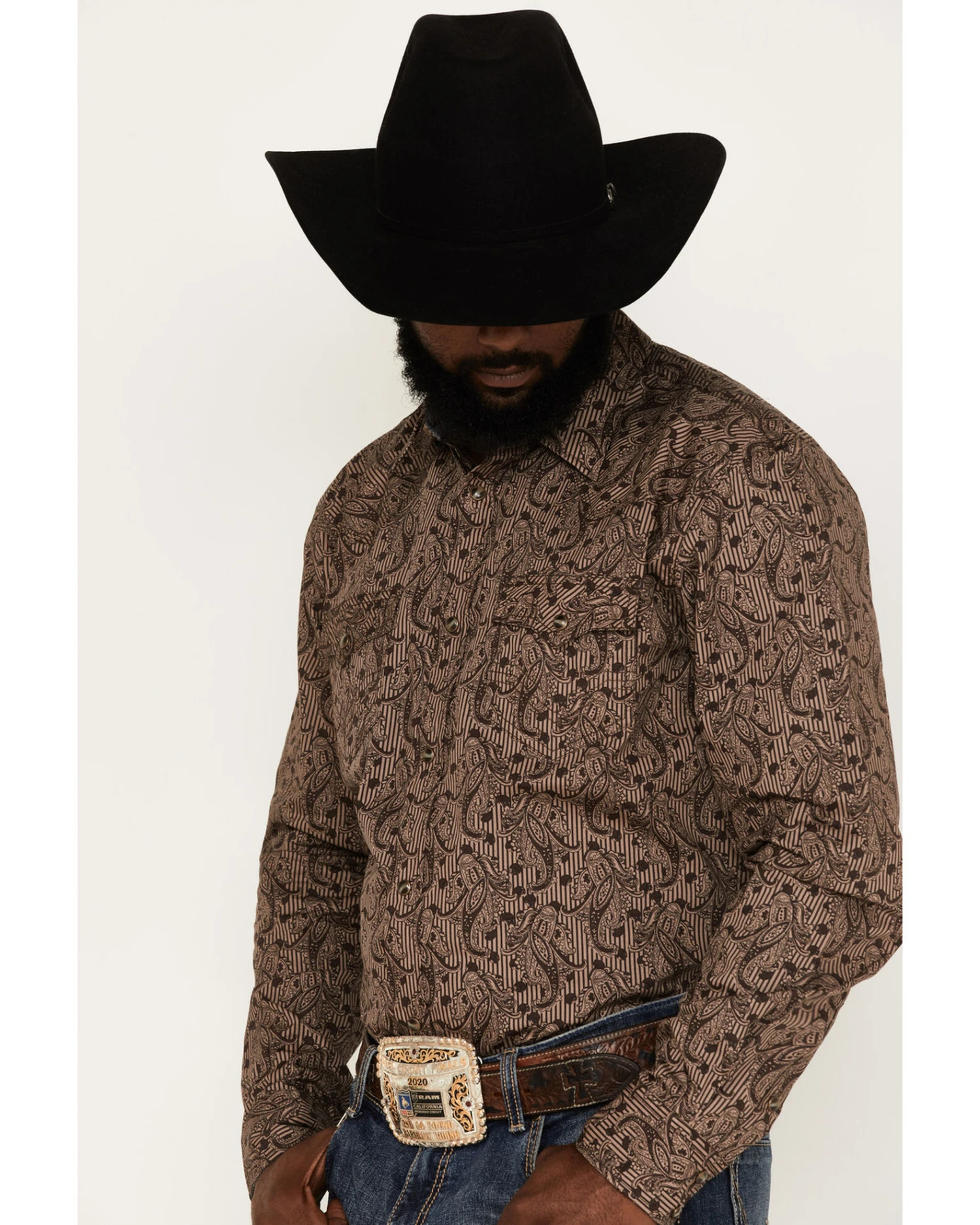 Cody James Men's Linear Paisley Print Long Sleeve Snap Western Shirt Cody James Men's Linear Paisley Print Long Sleeve Snap Western Shirt -Cody James Sales 2000380454 200 P2