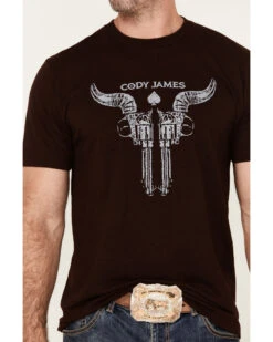 Cody James Men's Bullhead Guns Short Sleeve Graphic T-Shirt -Cody James Sales 2000381892 640 P3