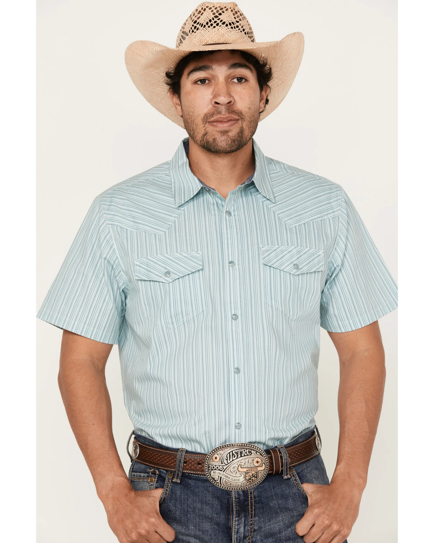 Cody James Men's Agua Dulce Striped Short Sleeve Snap Western Shirt Cody James Men's Agua Dulce Striped Short Sleeve Snap Western Shirt -Cody James Sales 2000382771 100 P1