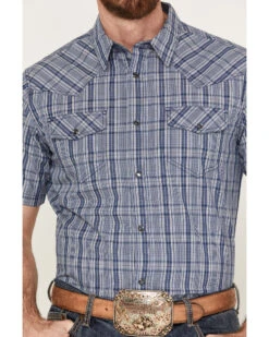 Cody James Men's Plaid Print Short Sleeve Western Snap Shirt -Cody James Sales 2000383151 410 P3