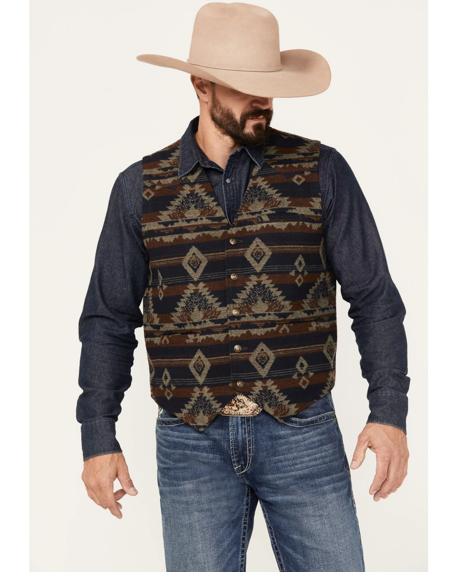 Cody James Men's Dakota Southwestern Jacquard Vest Cody James Men's Dakota Southwestern Jacquard Vest -Cody James Sales 2000383181 200 P1
