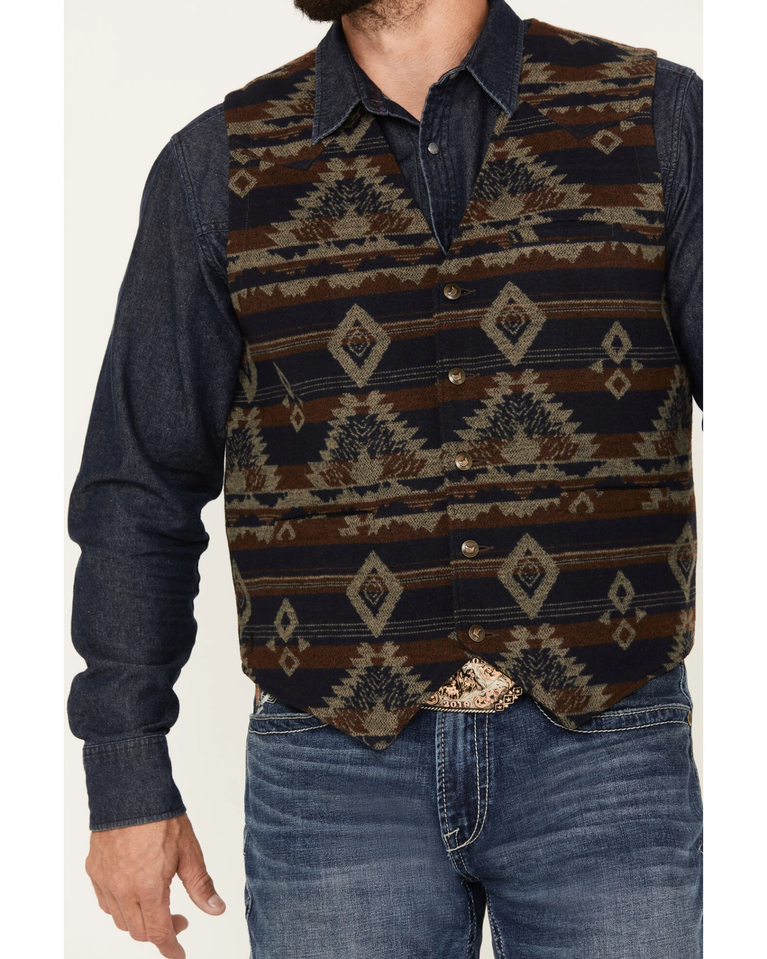 Cody James Men's Dakota Southwestern Jacquard Vest Cody James Men's Dakota Southwestern Jacquard Vest -Cody James Sales 2000383181 200 P3