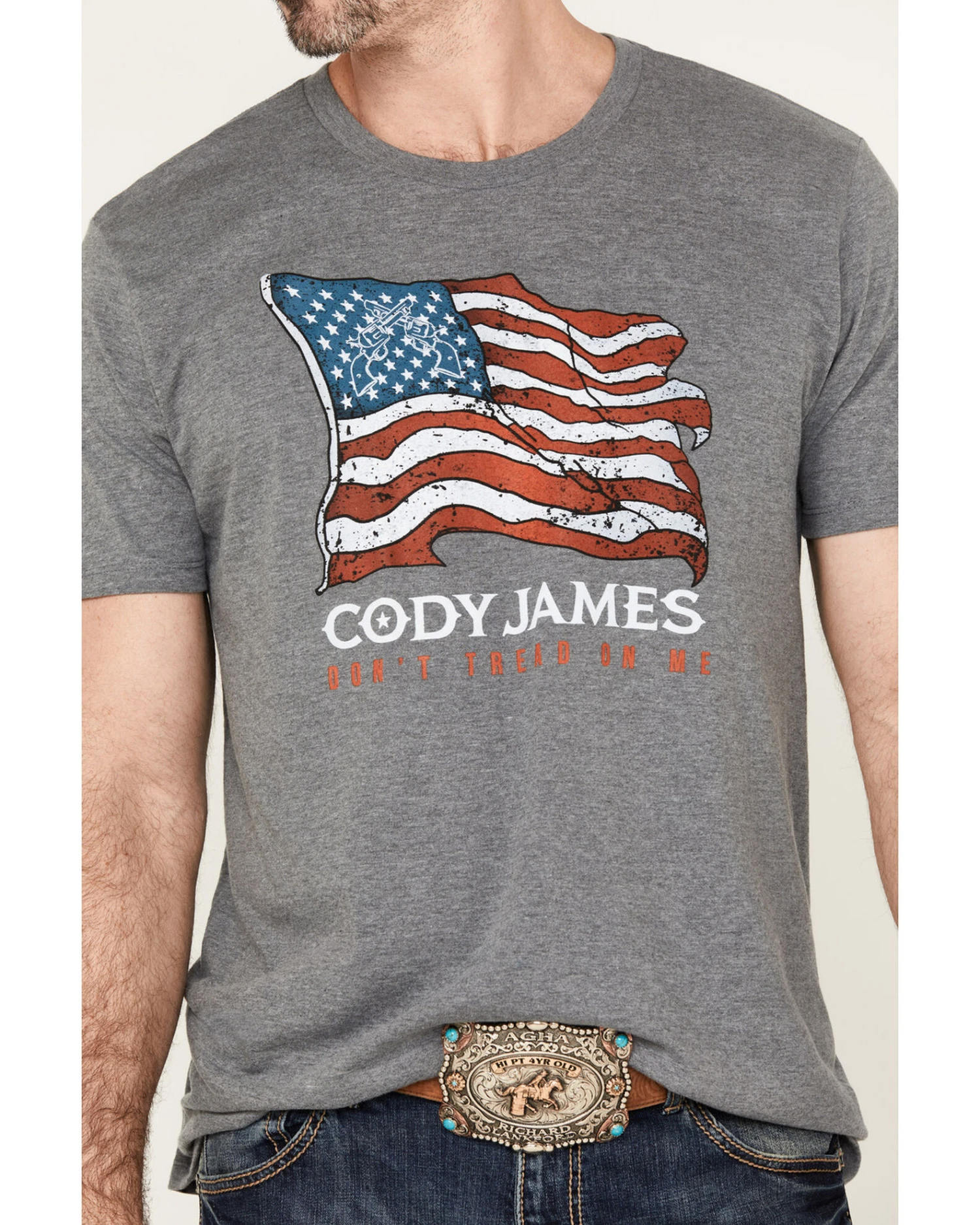 Cody James Men's Revolver Flag Short Sleeve Graphic T-Shirt Cody James Men's Revolver Flag Short Sleeve Graphic T-Shirt -Cody James Sales 2000383324 070 P3