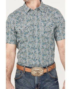 Cody James Men's Crazy Days Paisley Print Short Sleeve Western Snap Shirt 4 Cody James Men's Crazy Days Paisley Print Short Sleeve Western Snap Shirt -Cody James Sales 2000385970 300 P3