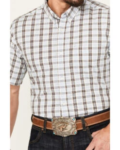 Cody James Men's Bryce Plaid Print Short Sleeve Button-Down Stretch Western Shirt - Big 4 Cody James Men's Bryce Plaid Print Short Sleeve Button-Down Stretch Western Shirt - Big -Cody James Sales 2000385999 450 P3