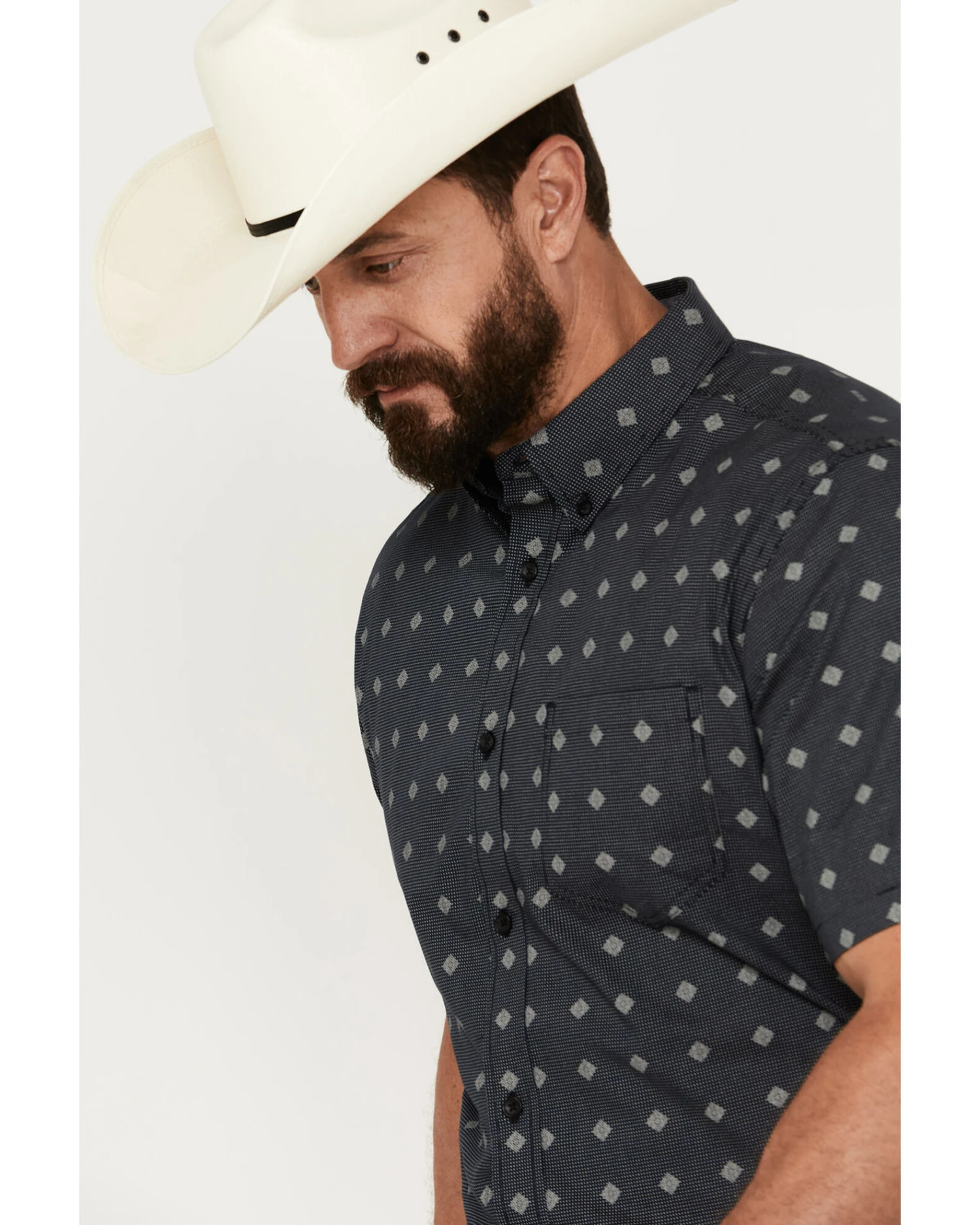 Cody James Men's Galaxy Geo Print Short Sleeve Button-Down Stretch Western Shirt Cody James Men's Galaxy Geo Print Short Sleeve Button-Down Stretch Western Shirt -Cody James Sales 2000386004 410 P3