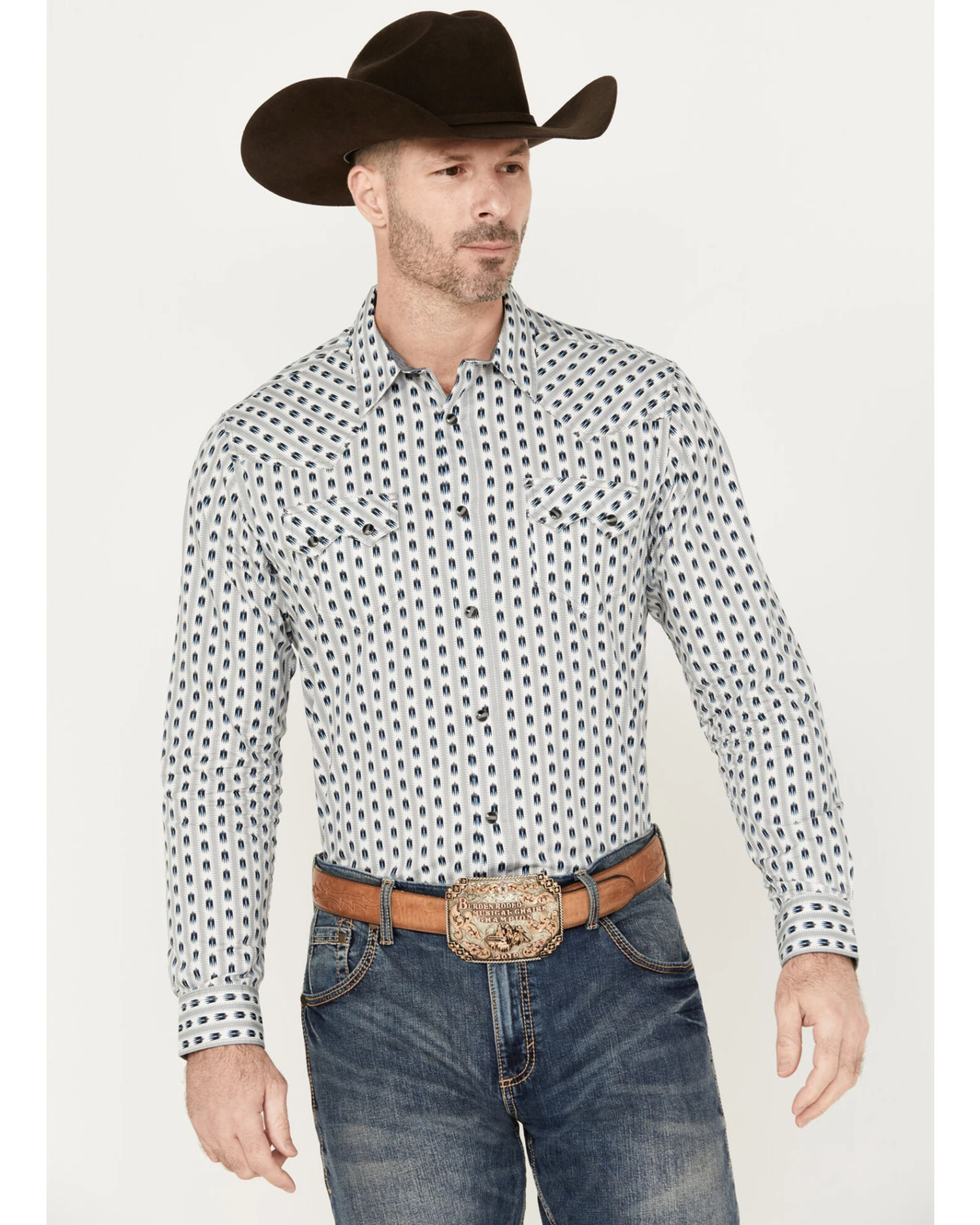 Cody James Men's Marietas Geo Striped Long Sleeve Western Snap Shirt Cody James Men's Marietas Geo Striped Long Sleeve Western Snap Shirt -Cody James Sales 2000386051 100 P1