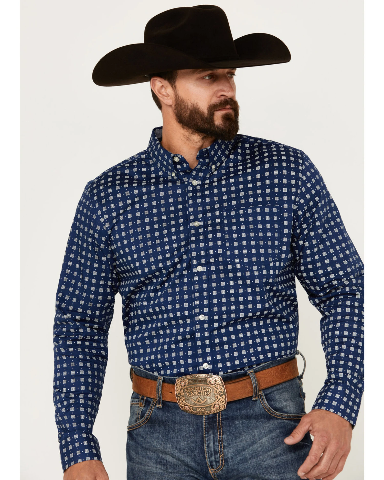 Cody James Men's Rough Road Geo Print Long Sleeve Stretch Button-Down Western Shirt - Big Cody James Men's Rough Road Geo Print Long Sleeve Stretch Button-Down Western Shirt - Big -Cody James Sales 2000386103 410 P1