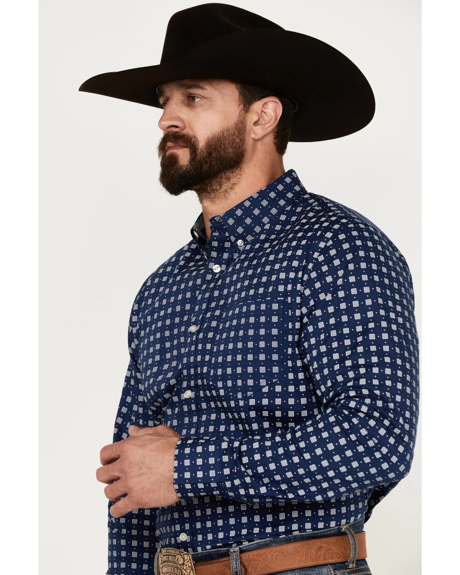 Cody James Men's Rough Road Geo Print Long Sleeve Stretch Button-Down Western Shirt - Big Cody James Men's Rough Road Geo Print Long Sleeve Stretch Button-Down Western Shirt - Big -Cody James Sales 2000386103 410 P2