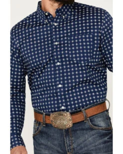 Cody James Men's Rough Road Geo Print Long Sleeve Stretch Button-Down Western Shirt - Big 4 Cody James Men's Rough Road Geo Print Long Sleeve Stretch Button-Down Western Shirt - Big -Cody James Sales 2000386103 410 P3