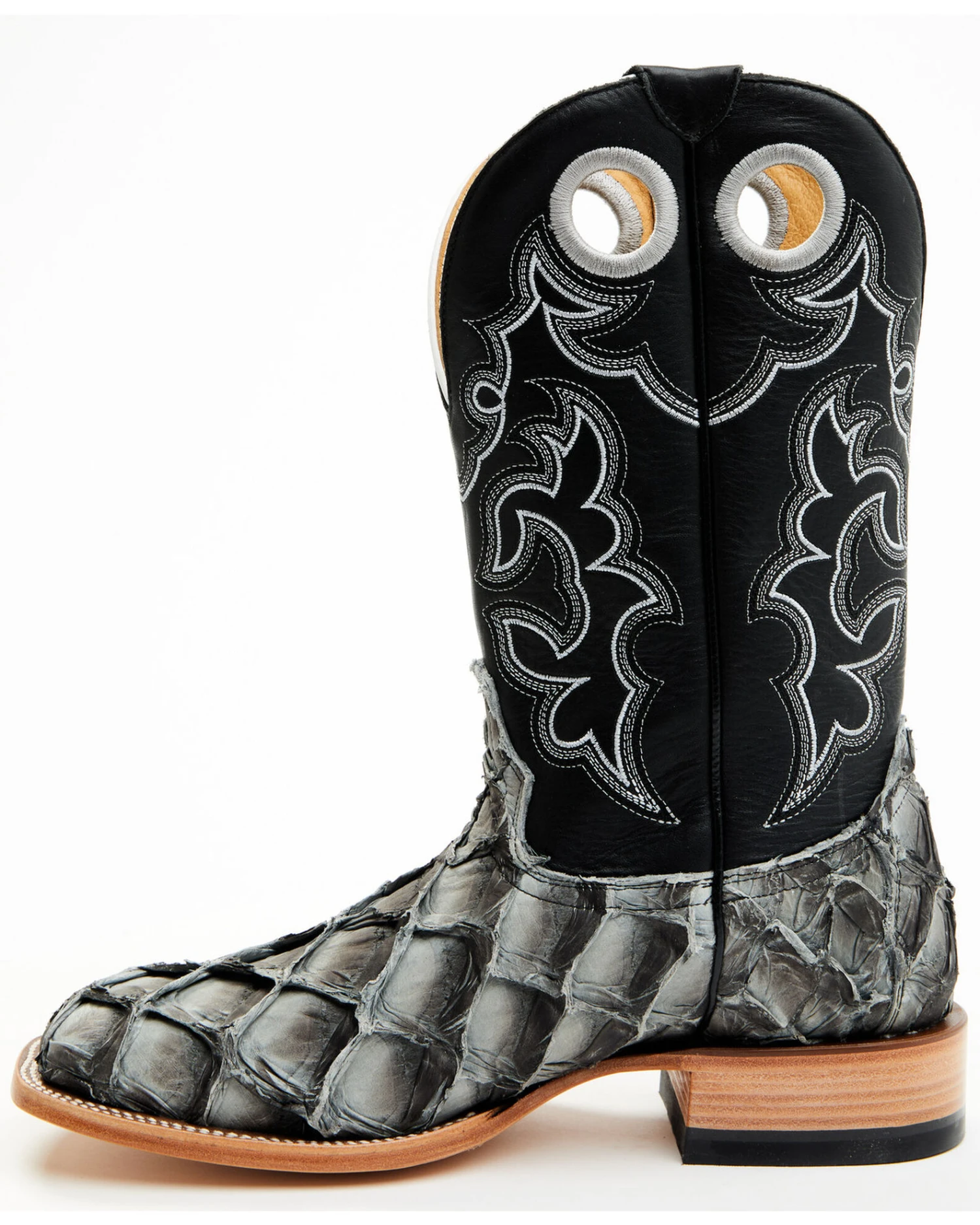 Cody James Men's Exotic Pirarucu Western Boots - Broad Square Toe Cody James Men's Exotic Pirarucu Western Boots - Broad Square Toe -Cody James Sales 2000386771 001 P3